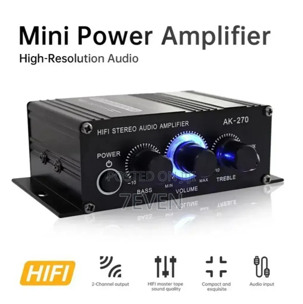 Ak270 Mini Power Amplifier,Dc12v_3A