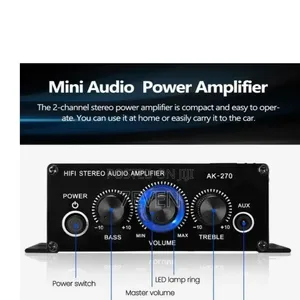Ak270 Mini Power Amplifier,Dc12v_3A