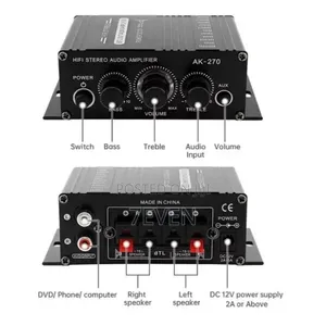 Ak270 Mini Power Amplifier,Dc12v_3A