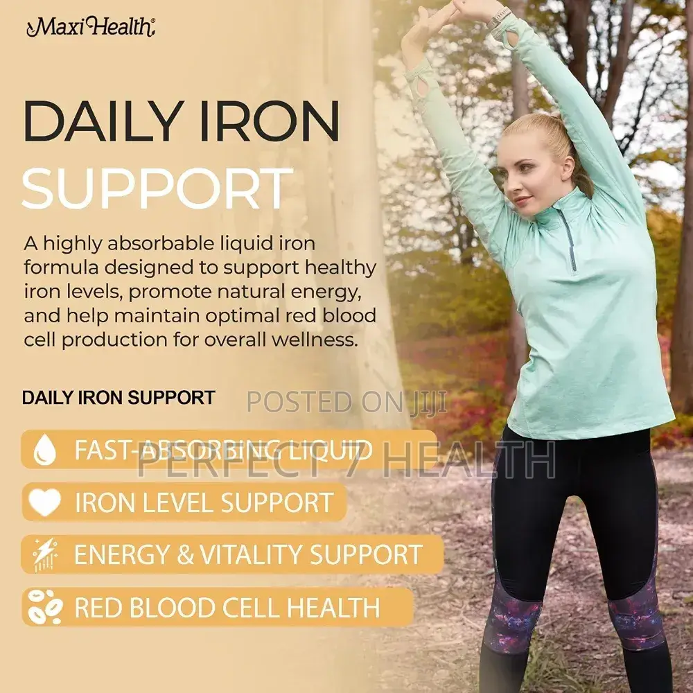 Maxi Health, Iron Concentrate, Natural Berry, Sensitive Stomach, 60 Ml