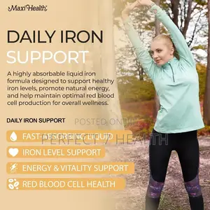 Maxi Health, Iron Concentrate, Natural Berry, Sensitive Stomach, 60 Ml