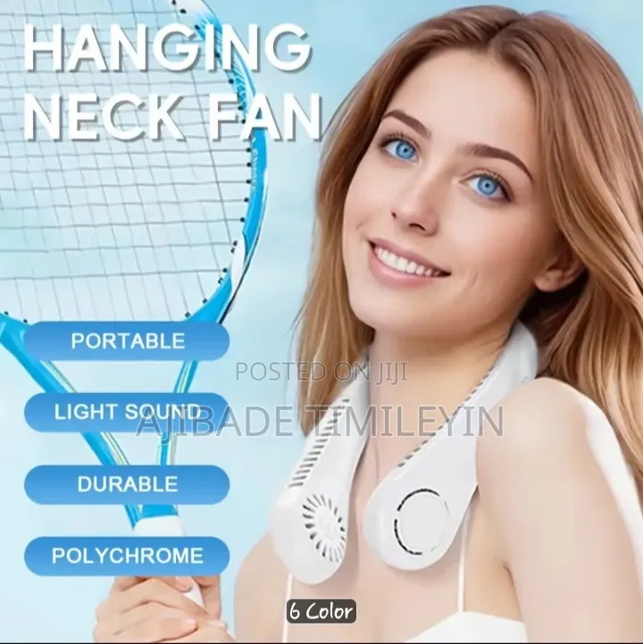 Rechargeable Neck Fan 2- In 1- Lavender -8 Hours - Pay on Dilivery