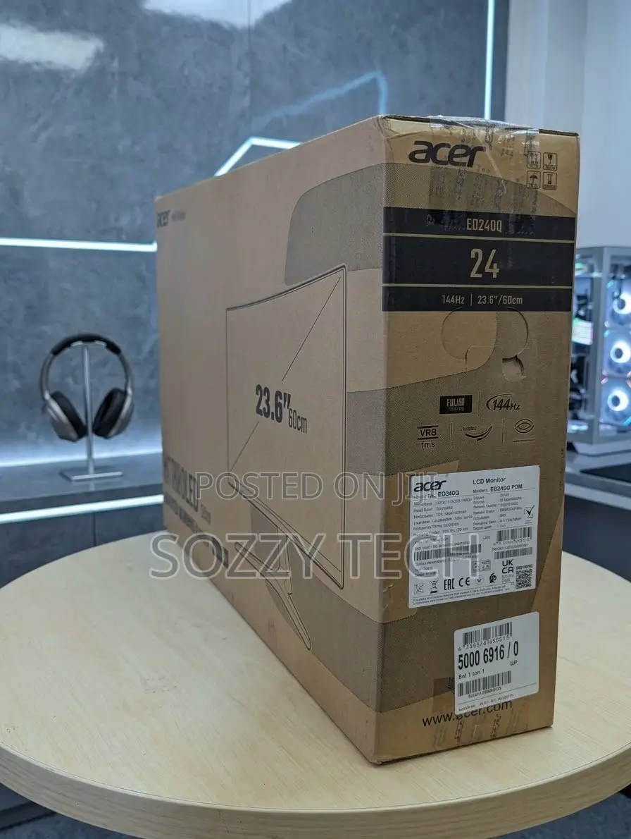 Acer Nitro ED240Q 24-Inch 1500R Curved 144Hz FHD Monitor FreeSync,