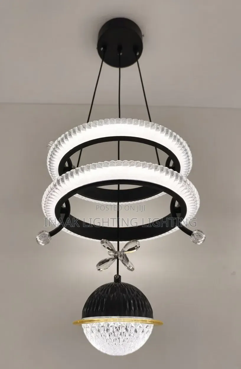Stylish 2-Tier Crystal Pendant Light