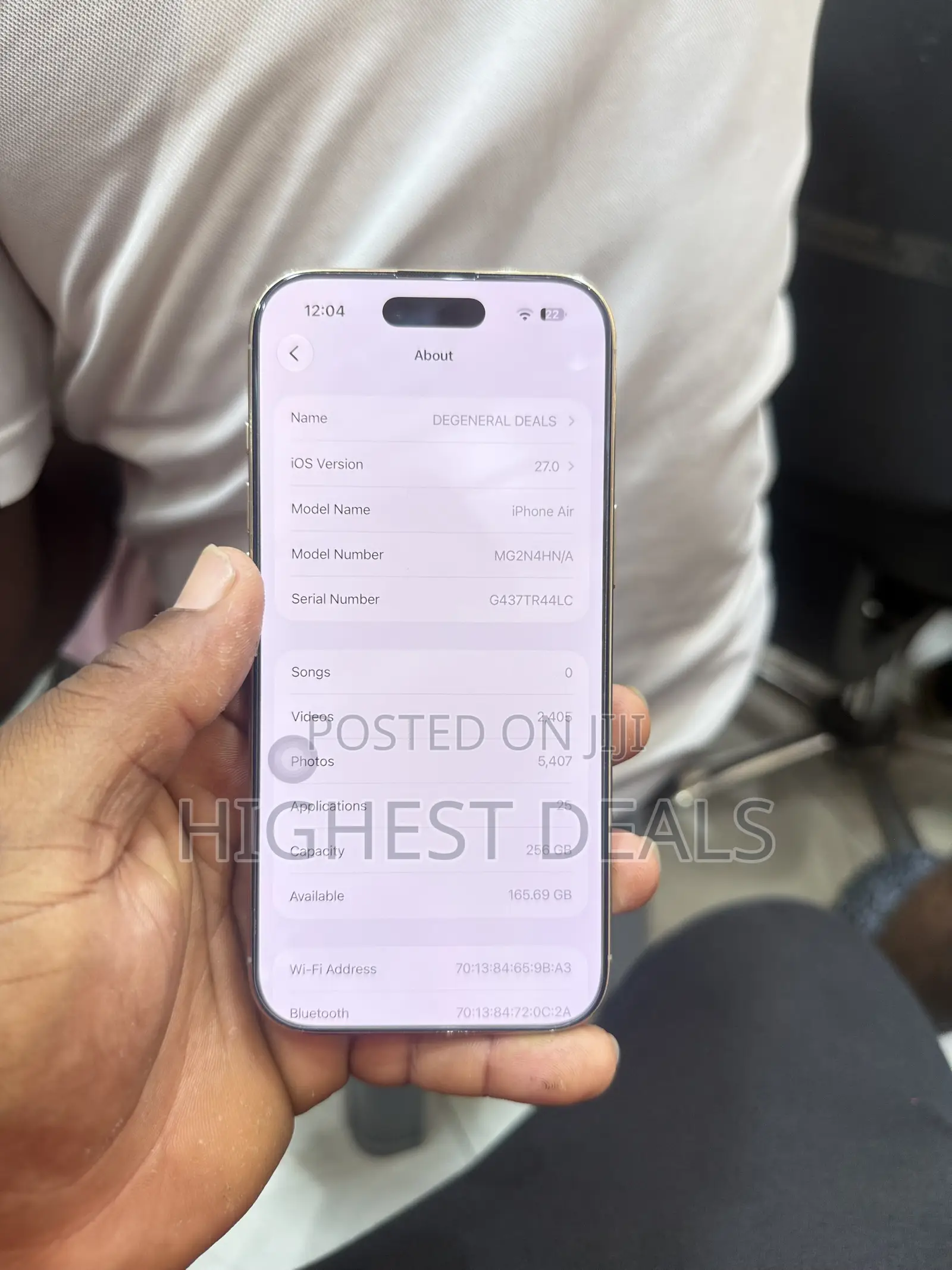 Apple iPhone Air 256 GB White
