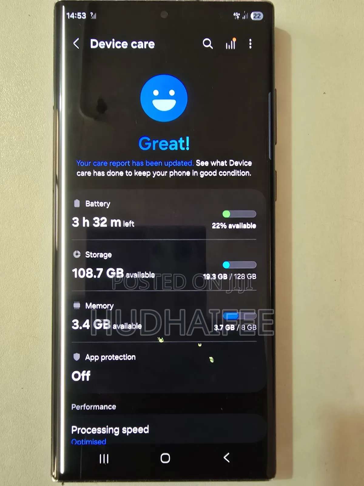Samsung Galaxy S22 Ultra 128 GB Black