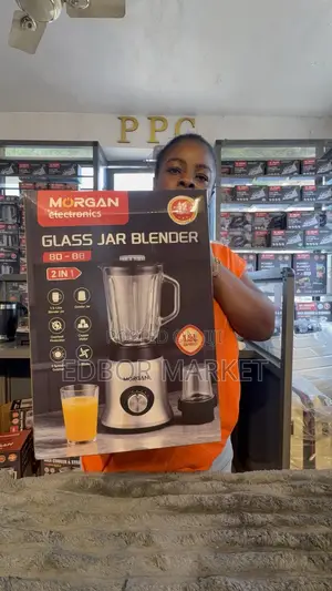 Morgan 1.5L 2-in-1 Glass Jar Blender BD-88 450W