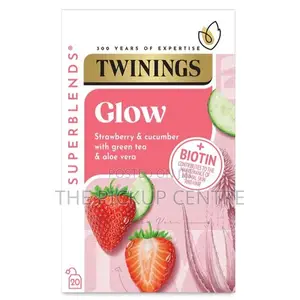 Twinings Glow Green Tea With Strawberry, Cucumber and Aloe Vera/75each