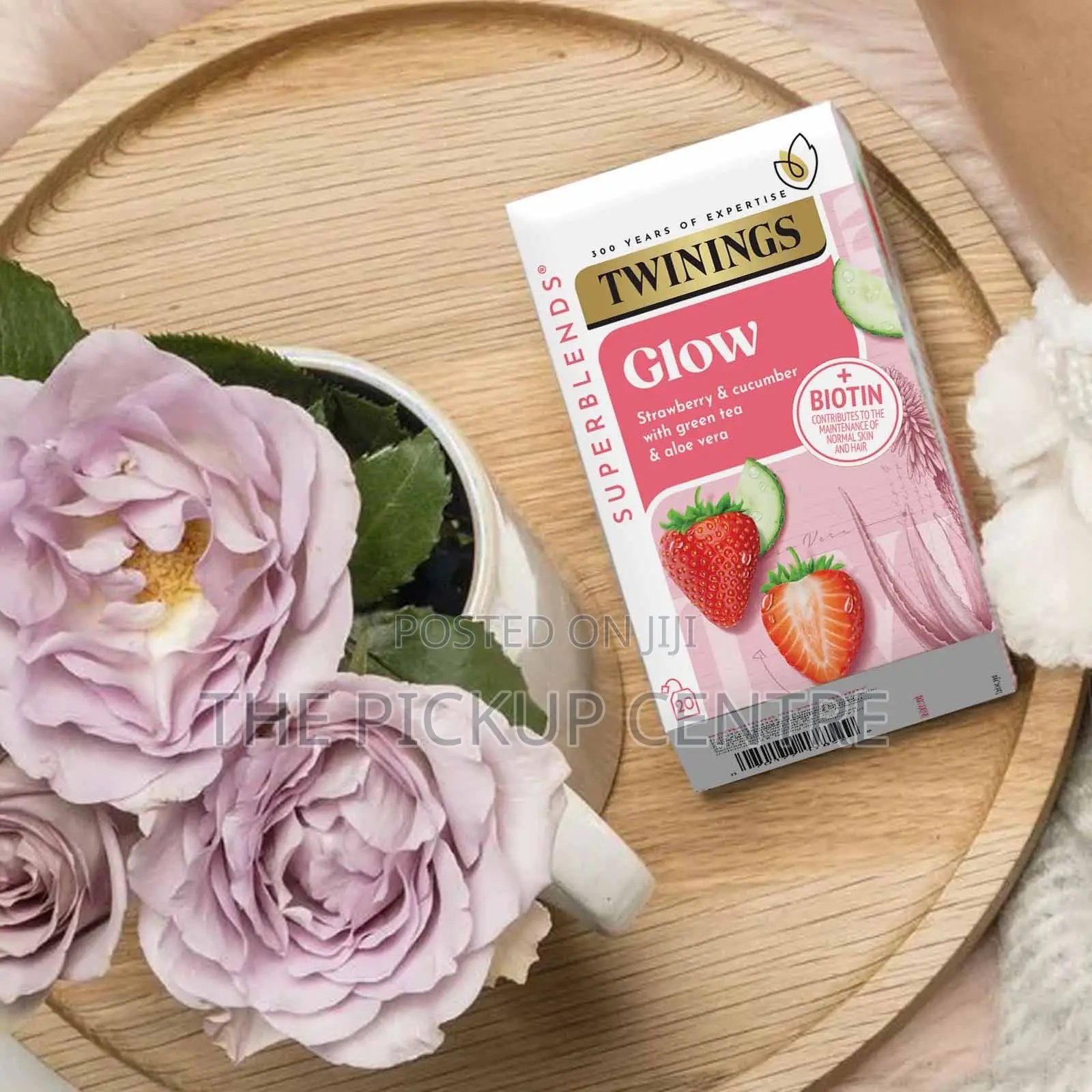 Twinings Glow Green Tea With Strawberry, Cucumber and Aloe Vera/75each