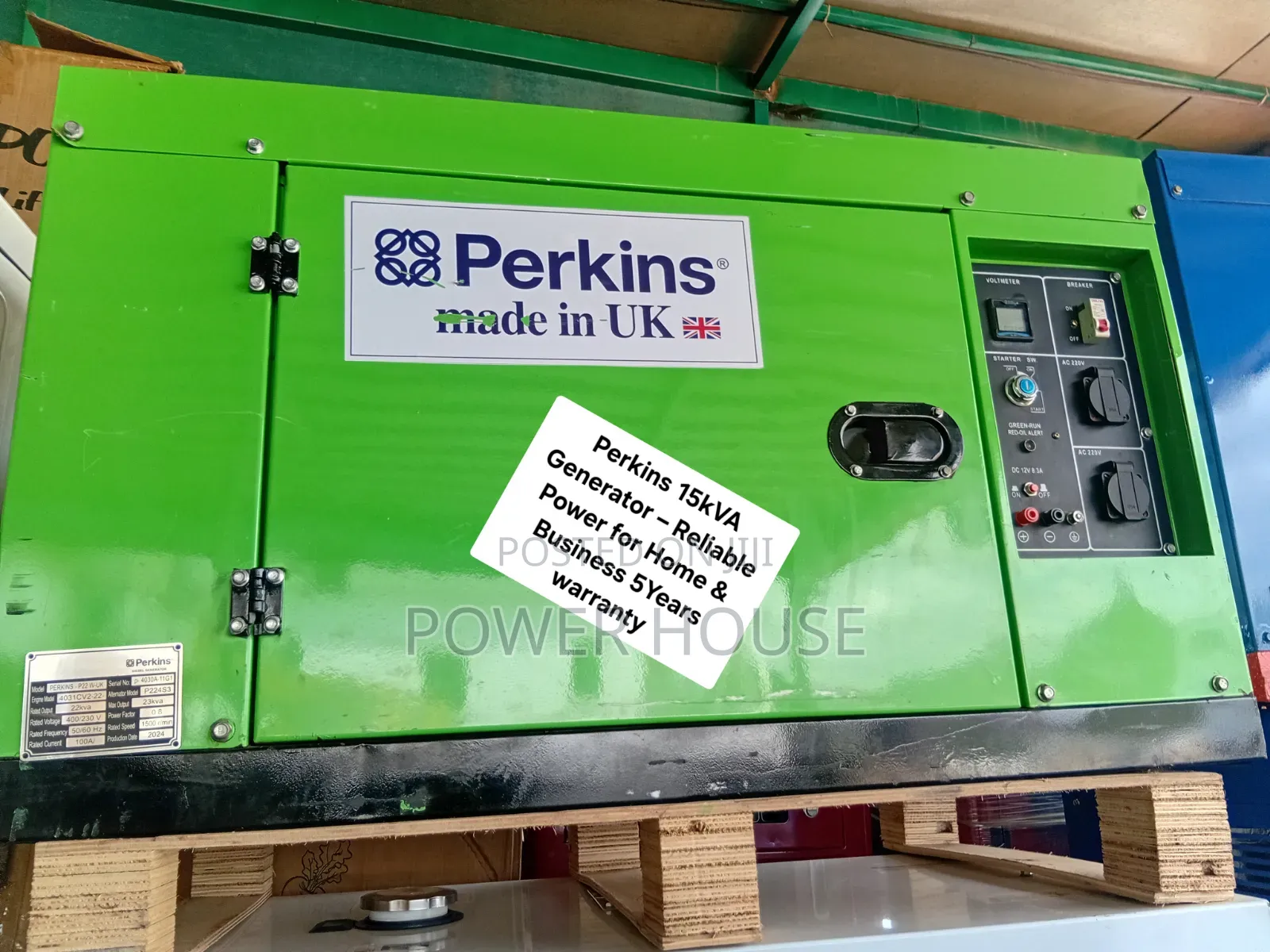 Perkins Diesel Generator 15kVA – Ready for Reliable Power