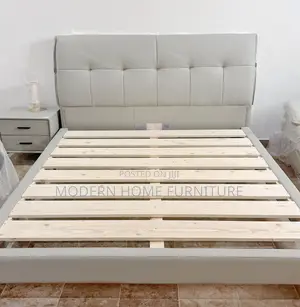 Grey PU Leather Bed | Imported | Stylish & Great Value | Opening Promo