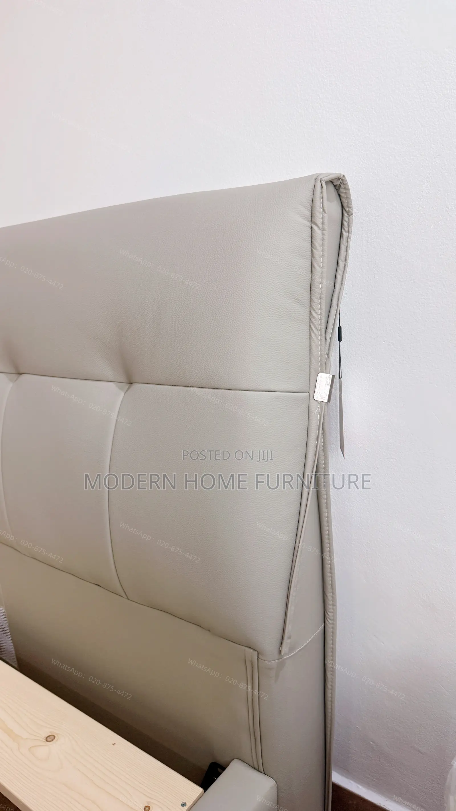 Grey PU Leather Bed | Imported | Stylish & Great Value | Opening Promo