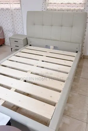 Grey PU Leather Bed | Imported | Stylish & Great Value | Opening Promo