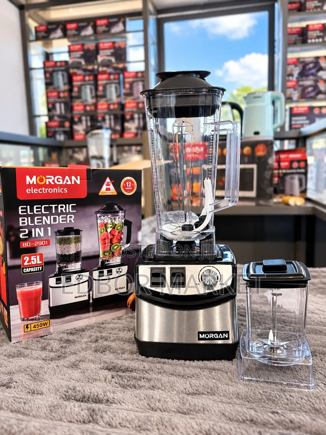 Morgan 2.5L 2-in-1 Electric Blender BD-2901 450W