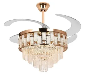 Bluetooth Retractable Fan Chandelier