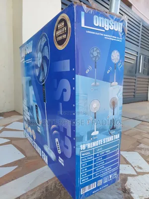 Black Longson Electric Fan With Remote