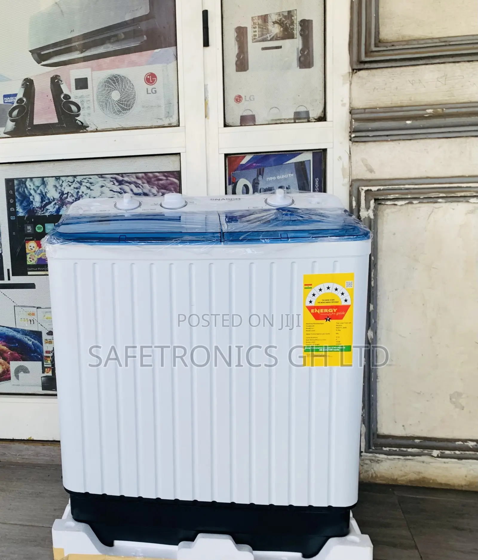 Brand New Sleek 10kg TopLoad Twintub Nasco WashingMachine