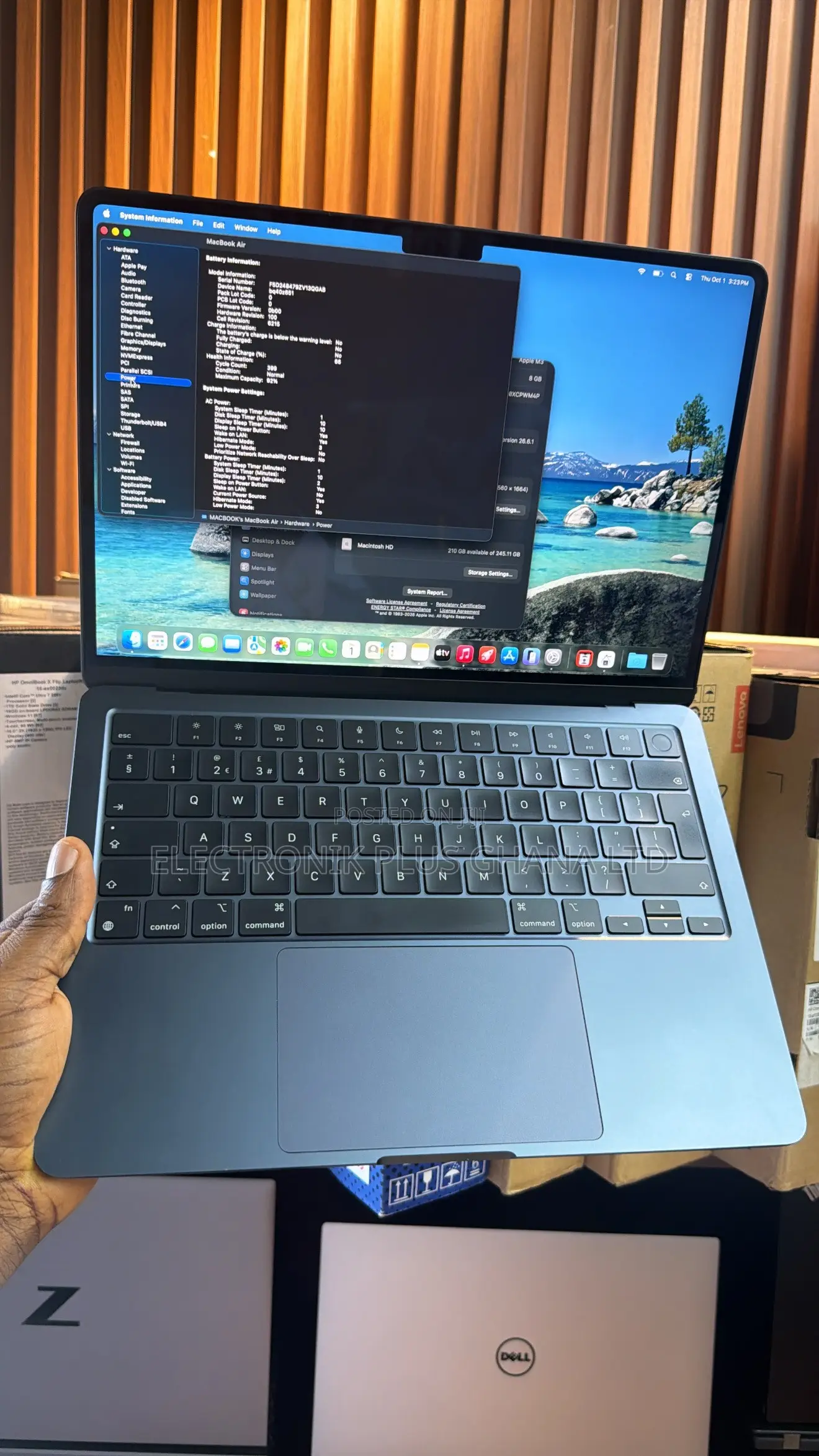 Laptop Apple MacBook Air 2024 M3 8GB Apple M3 SSD 256GB