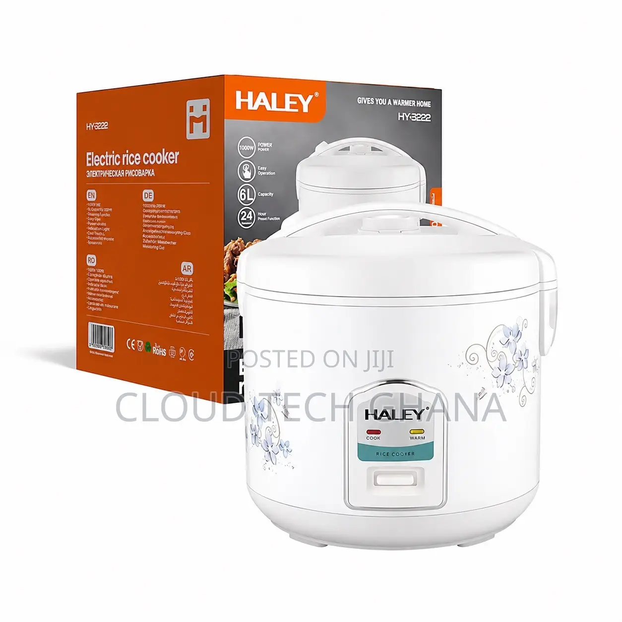 Haley HY-2212 Electric Rice Cooker 6L