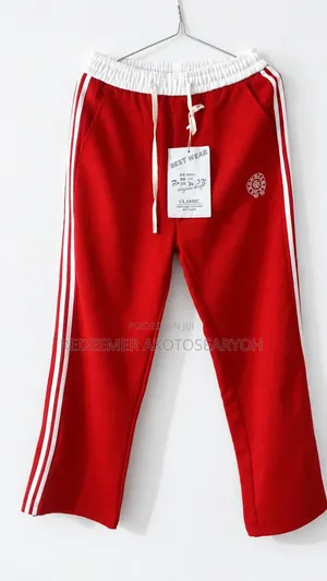 Men's Red Joggers Size 34 – Casual Track Pants