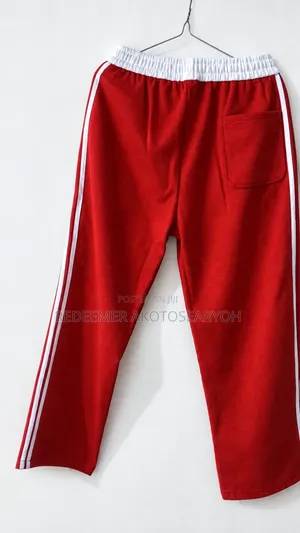 Men's Red Joggers Size 34 – Casual Track Pants