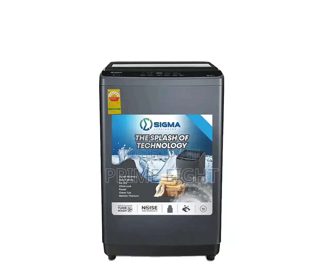 Sigma 8.5 Kg Fully Automatic Top-Load Washing Machine. SWM-T805TL
