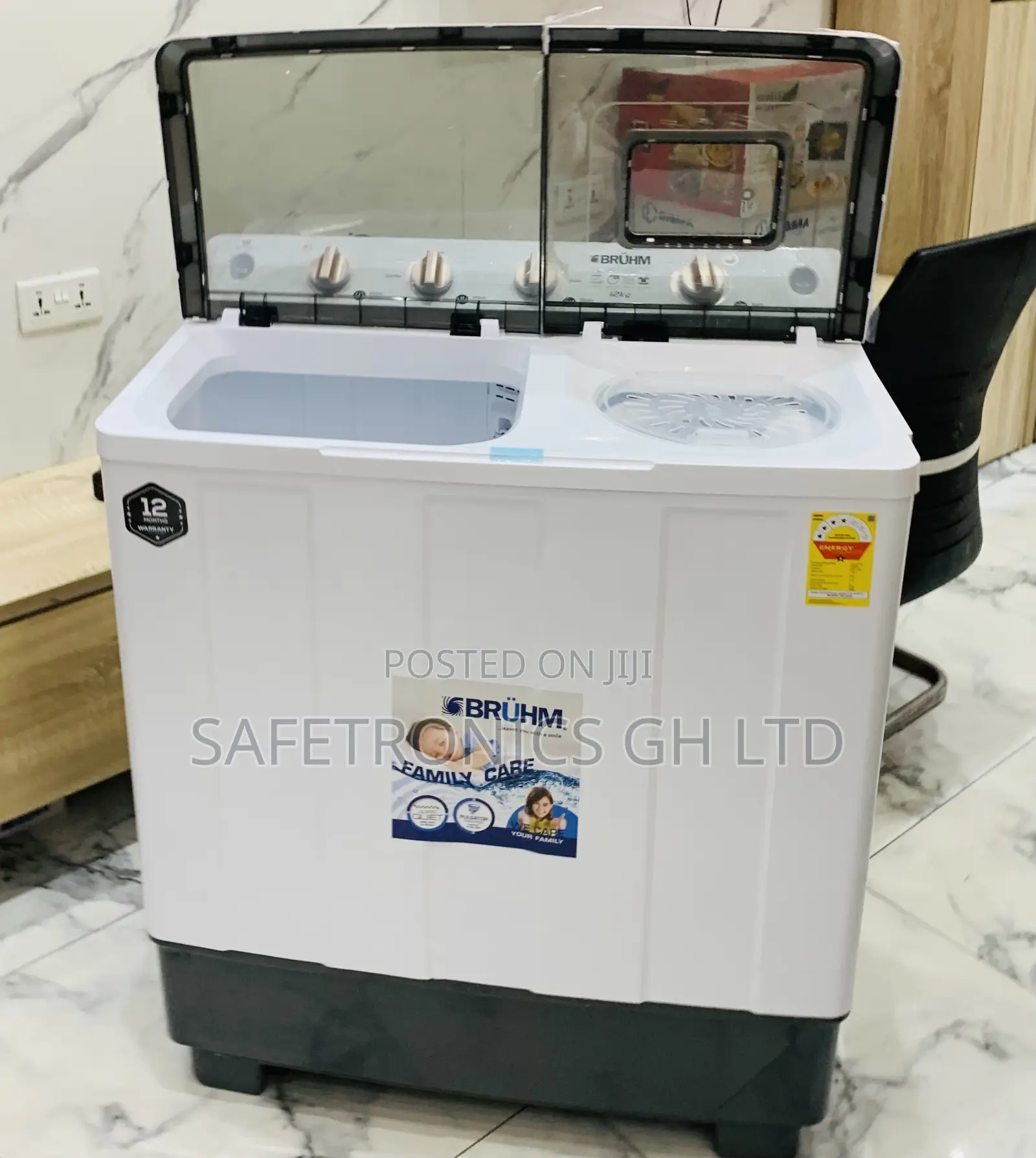Extremely Quality 12kg Bruhm Twintub WashingMachine