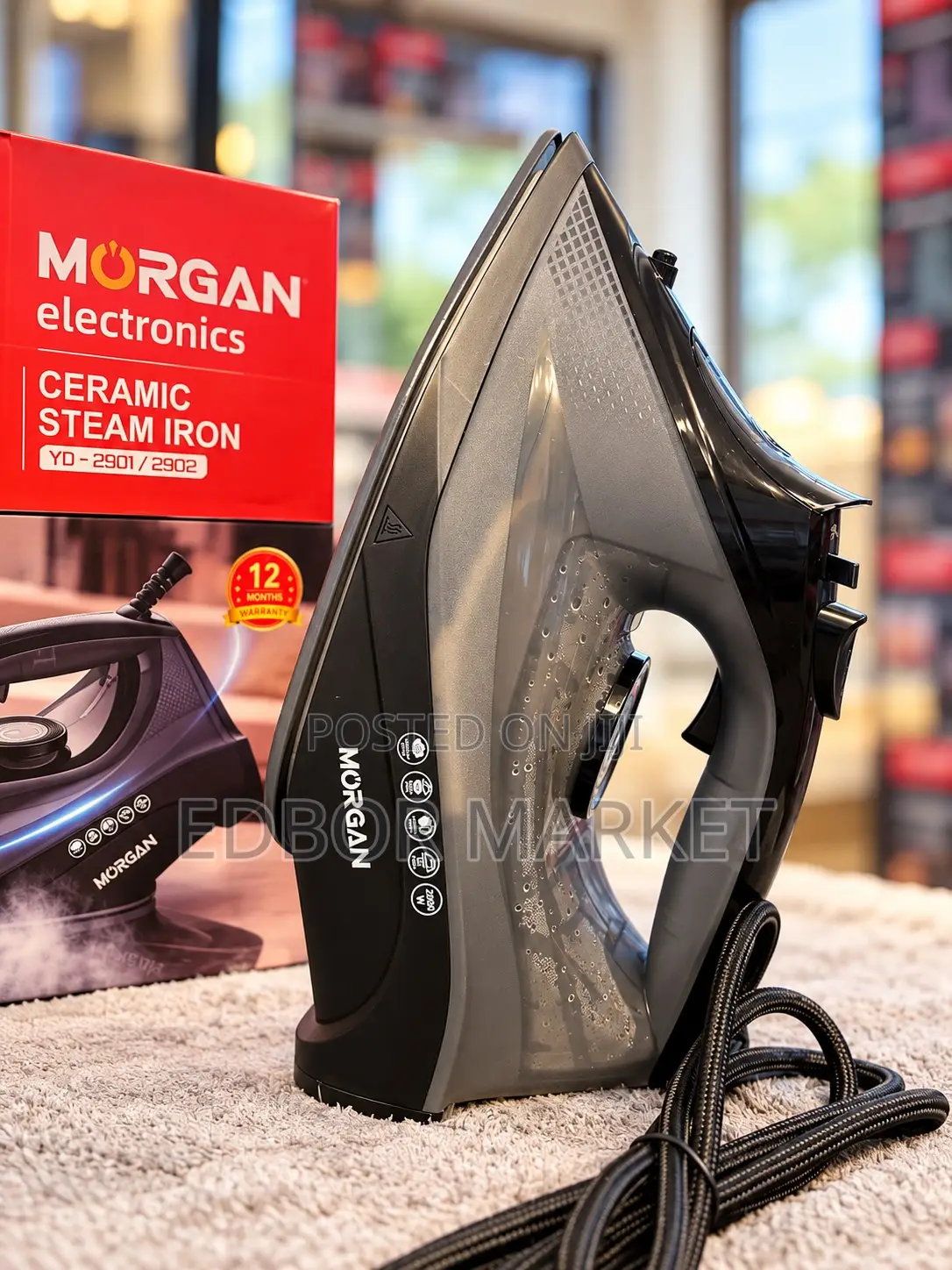 Morgan Ceramic Steam Iron YD-2901 / 2902 – 2200W