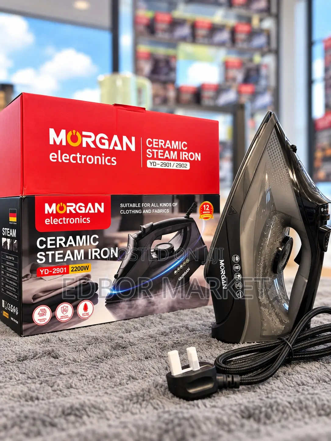 Morgan Ceramic Steam Iron YD-2901 / 2902 – 2200W