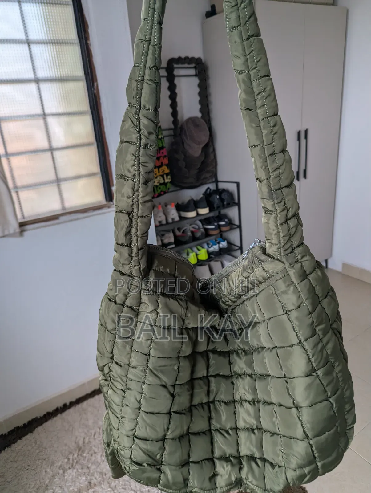 Puffer Bag With Purse