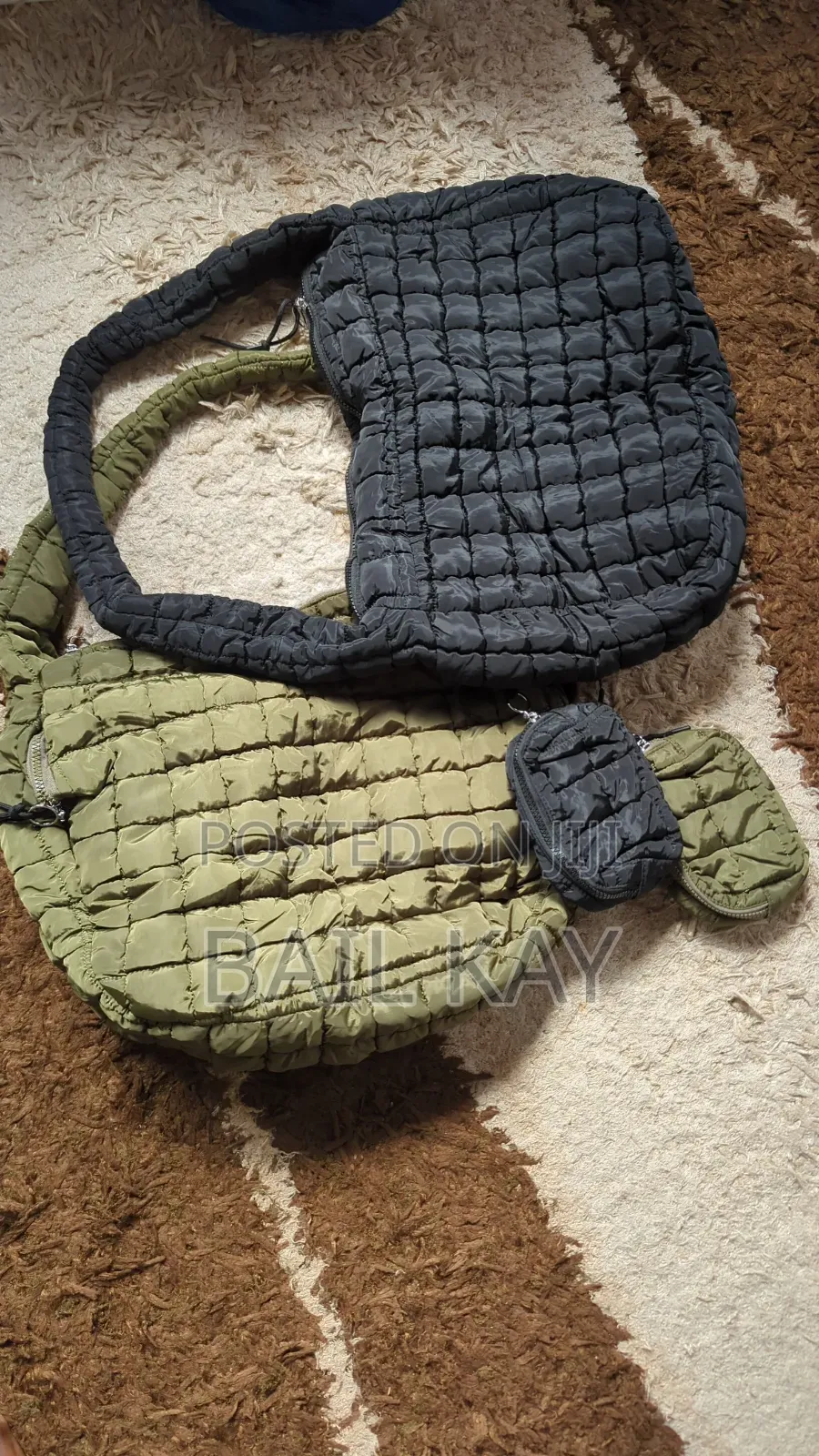 Puffer Bag With Purse