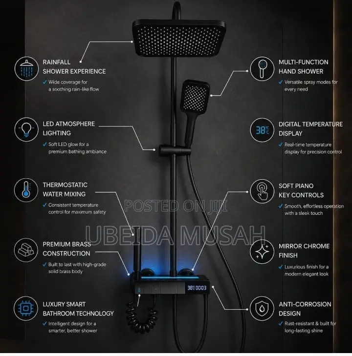 4-in-1 Multi-Functional Piano Digital Shower