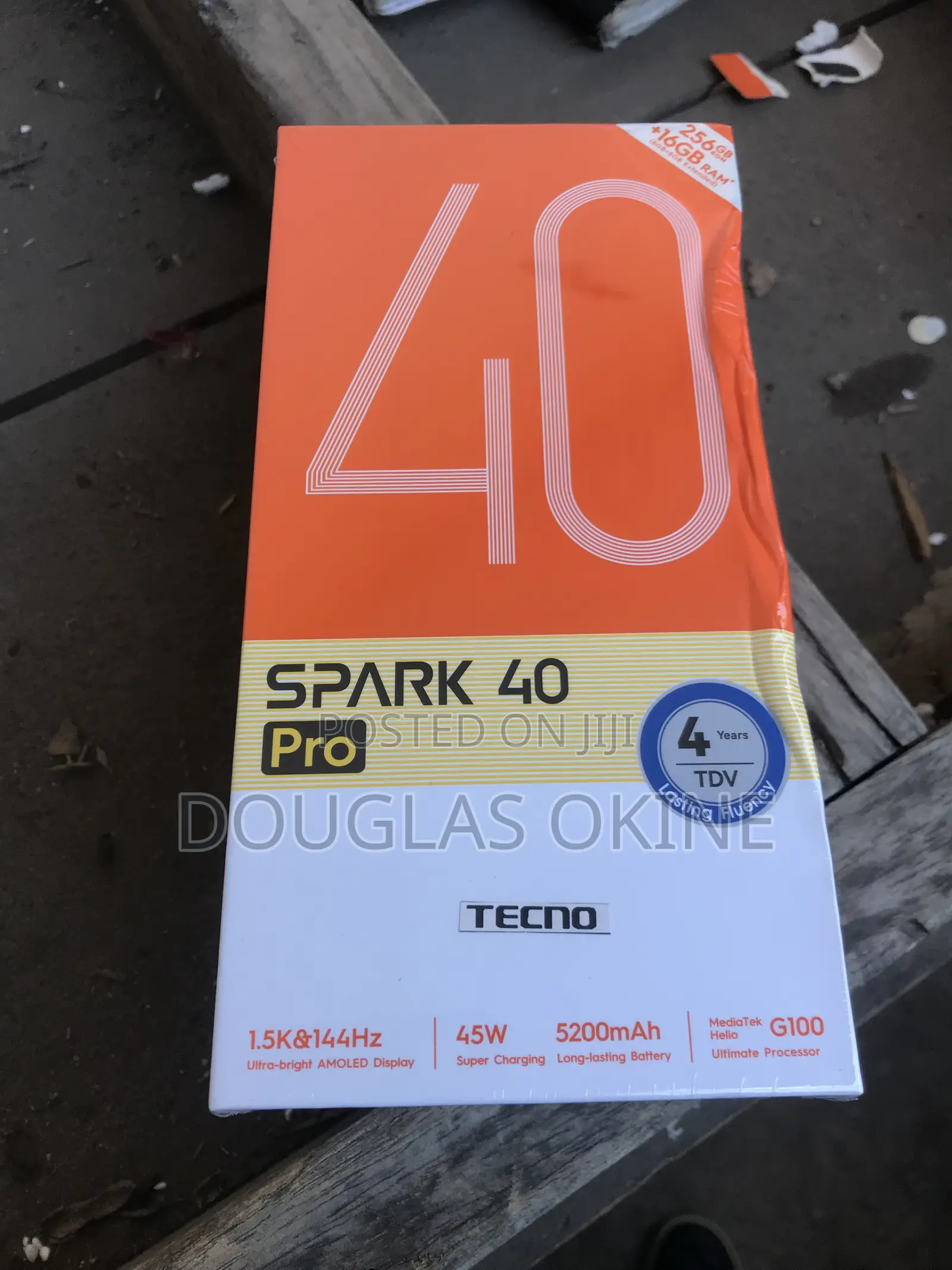 New Tecno Spark 40 Pro 256 GB Black
