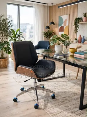 Luxury Ceo Wood Leather Chairs