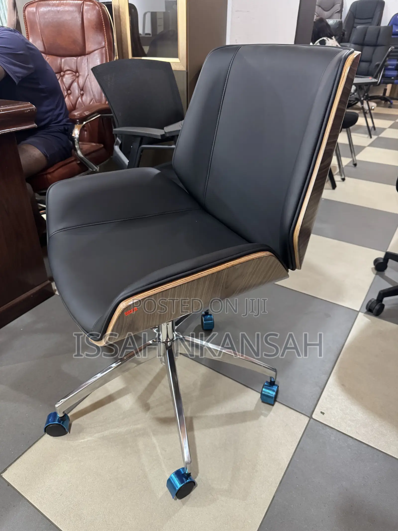 Luxury Ceo Wood Leather Chairs