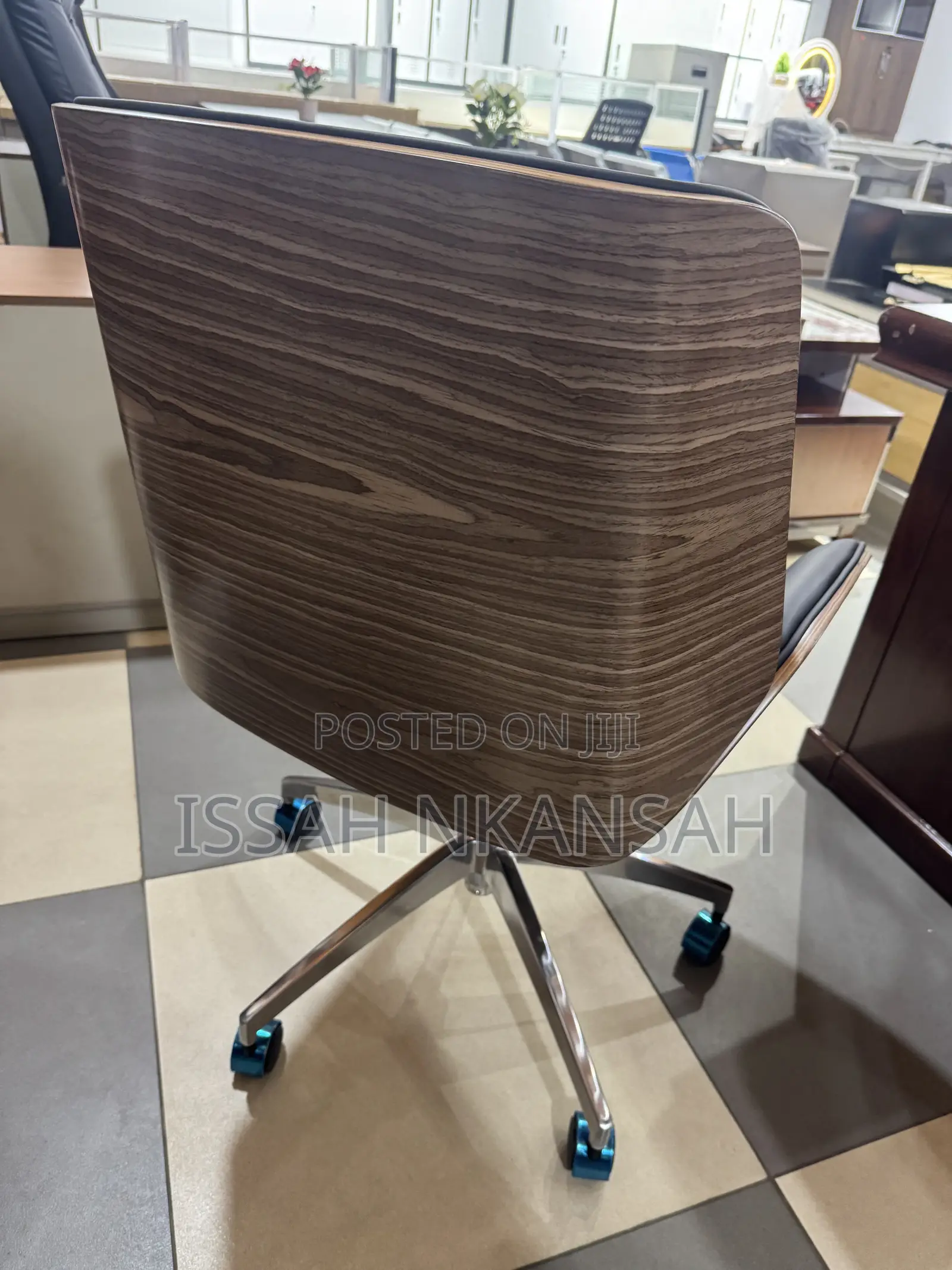 Luxury Ceo Wood Leather Chairs