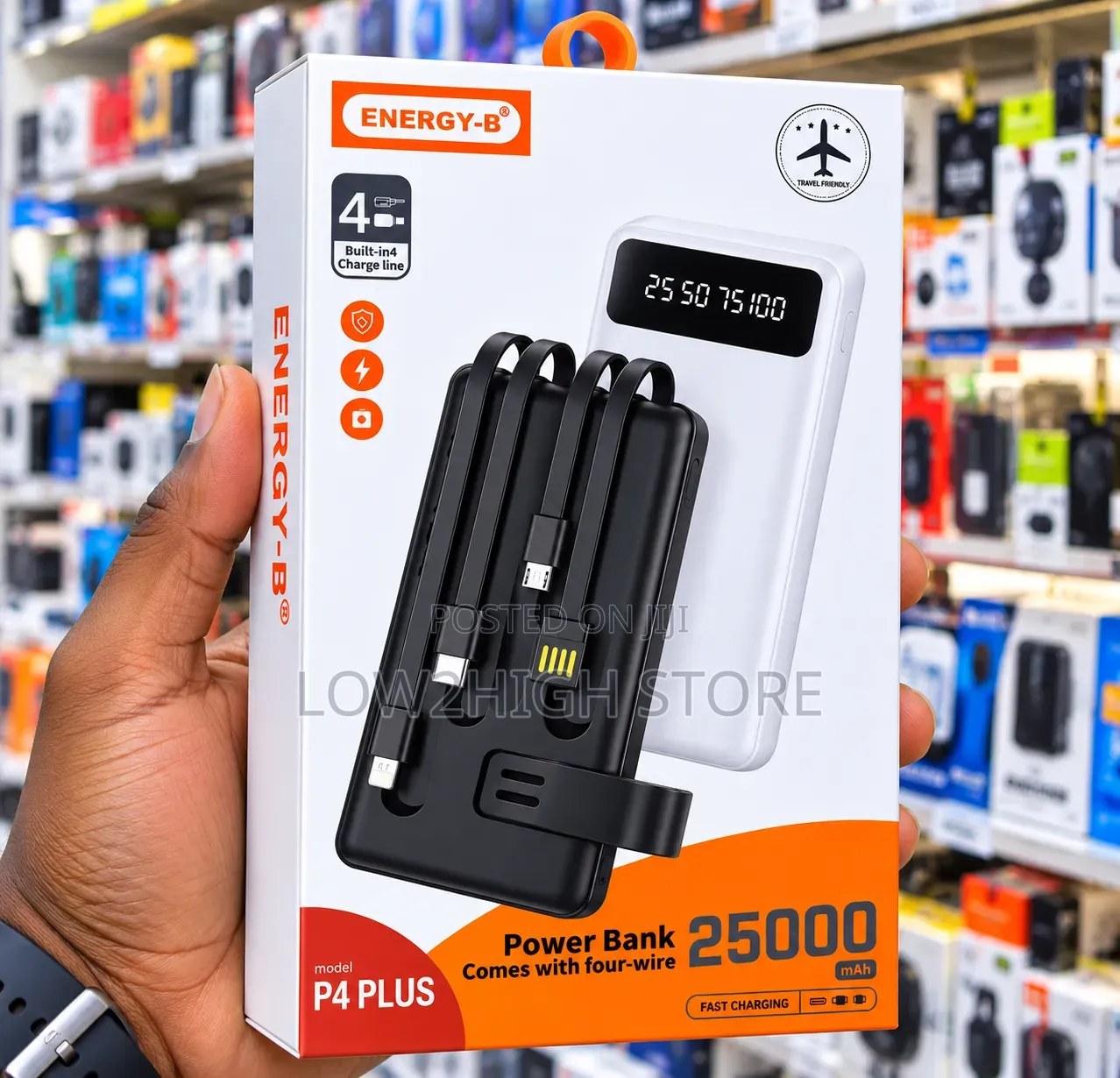 Energy-B P4 Plus 25,000mAh Fast-Charging Power Bank - Low2High
