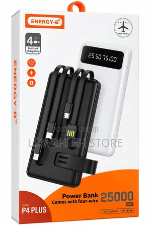 Energy-B P4 Plus 25,000mAh Fast-Charging Power Bank - Low2High