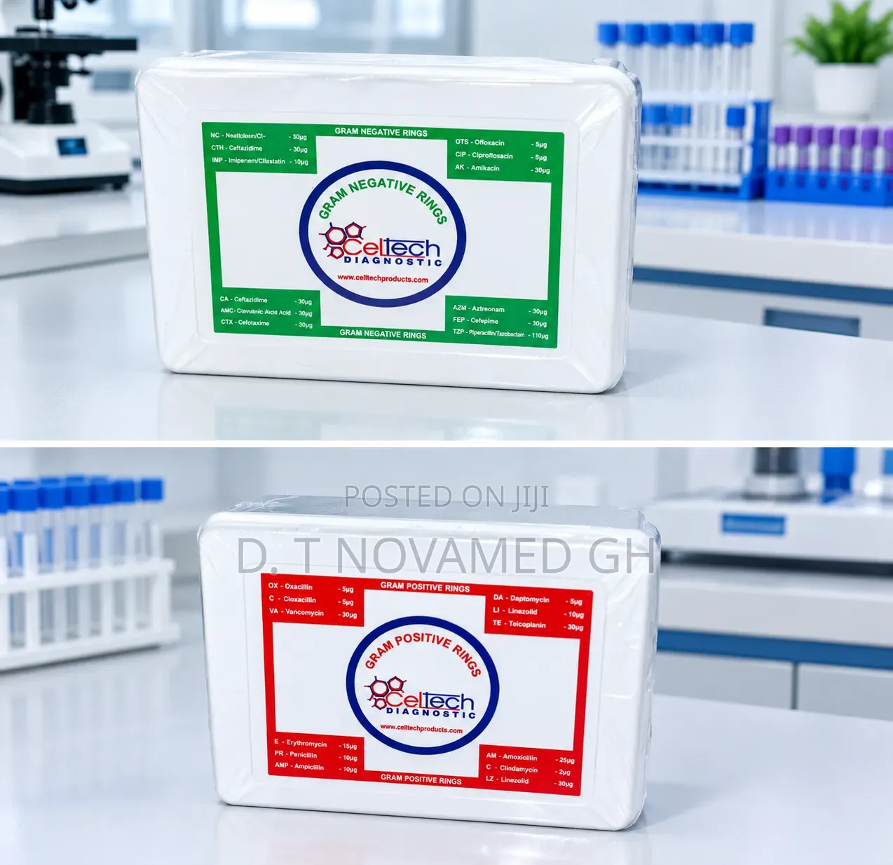 Gram Sensitive Disc (Positive and Negative Rings )