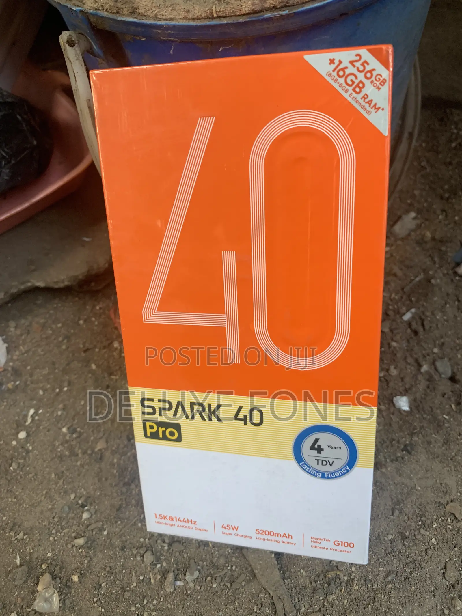 New Tecno Spark 40 Pro 256 GB Black