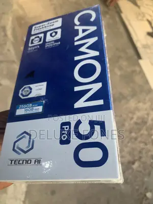 New Tecno Camon 50 Pro 256 GB Black