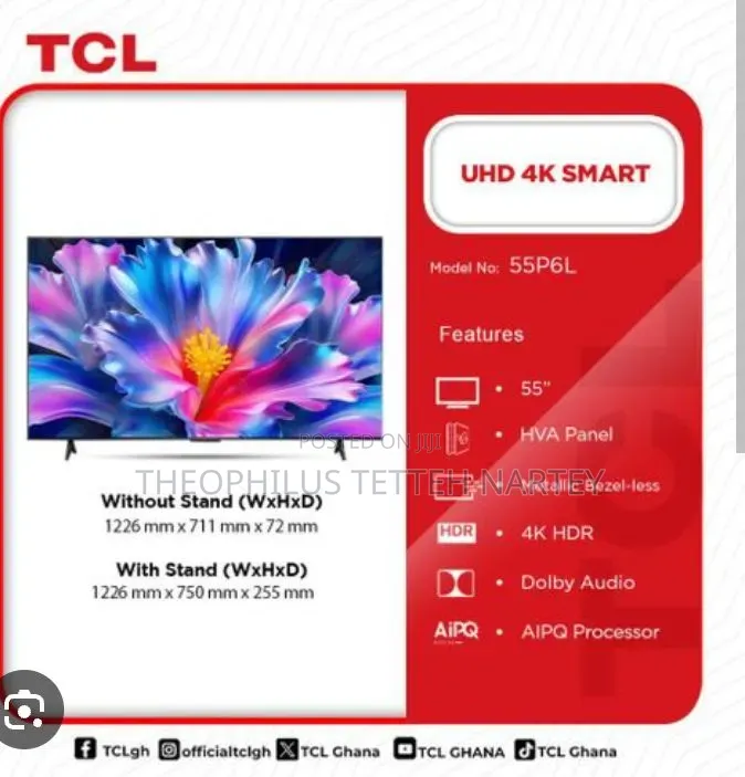 TCL TV 55" Uhd 4k Smart Android