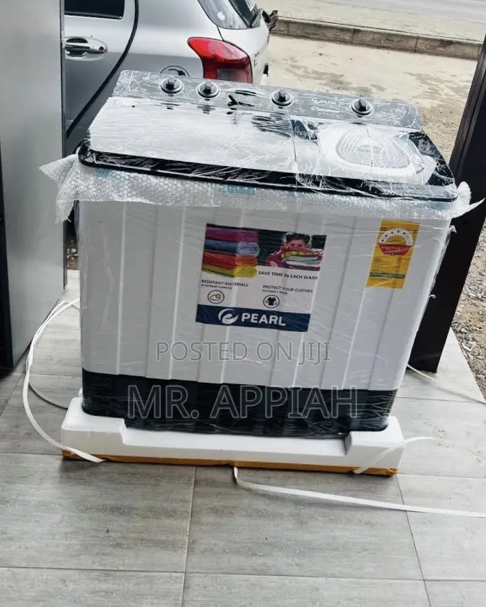 Extremely Durable Pearl 12kg Spin Dry Washing Machine(White)Top Load