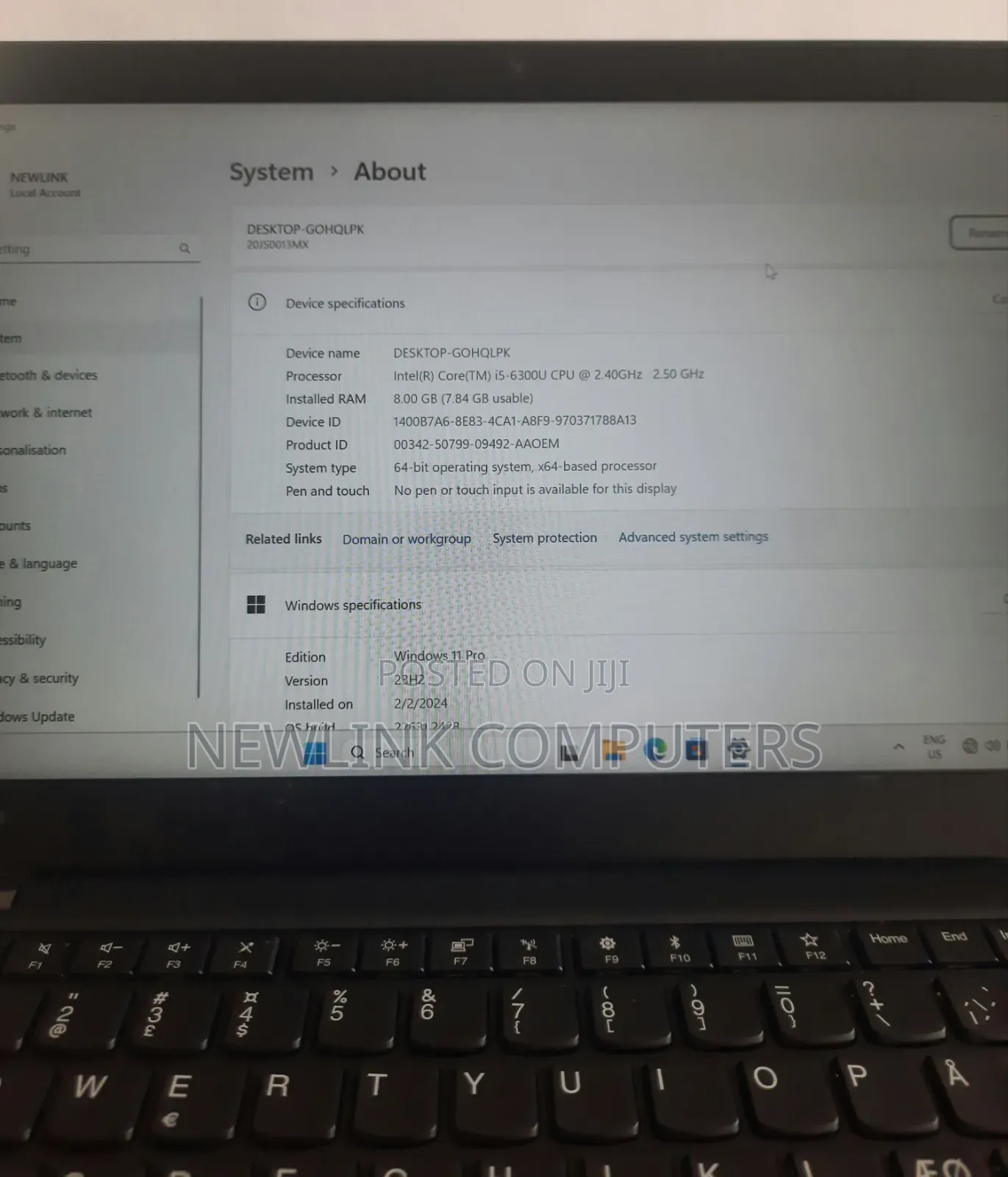 Laptop Lenovo ThinkPad T470s 8GB Intel Core i5 SSD 256GB