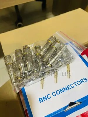 BNC Male Connector for RG-59 Coaxical Cable, Brass End, 10PACK