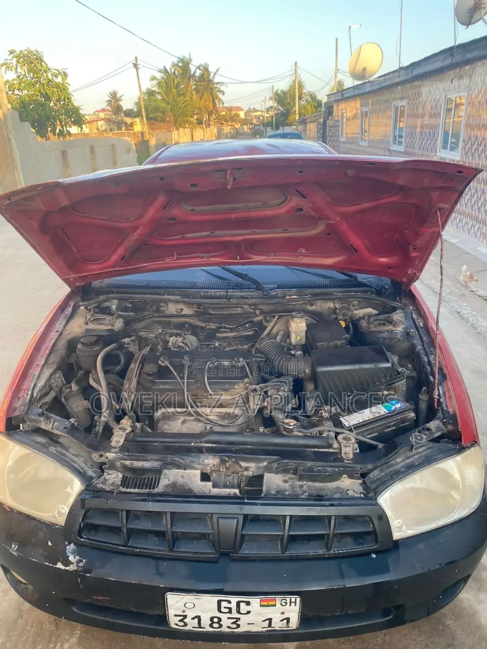 Kia Spectra 2001 Red