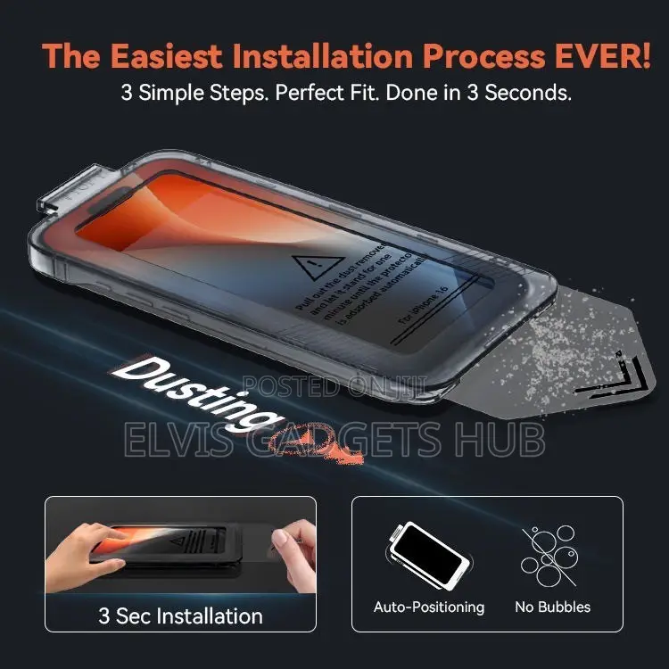 Easy Installation Tempered Glass for Iphone12-17Glass Screen Protector