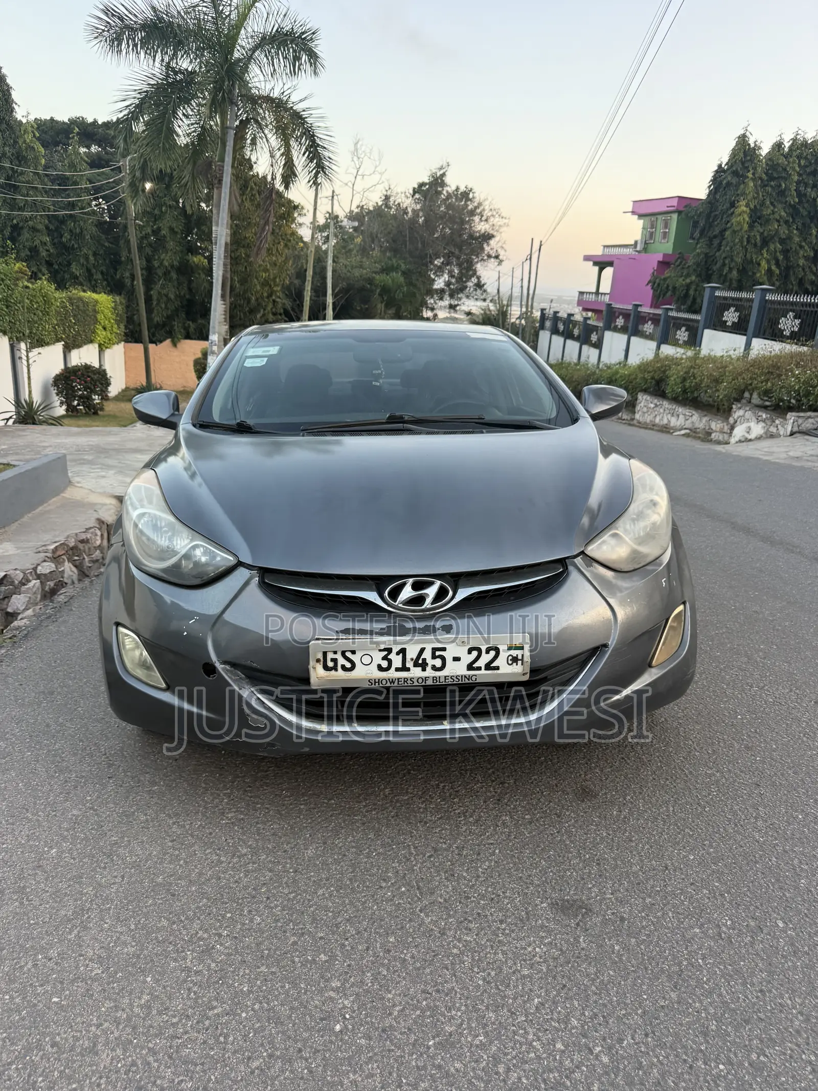 Hyundai Elantra GLS 2012 Gray