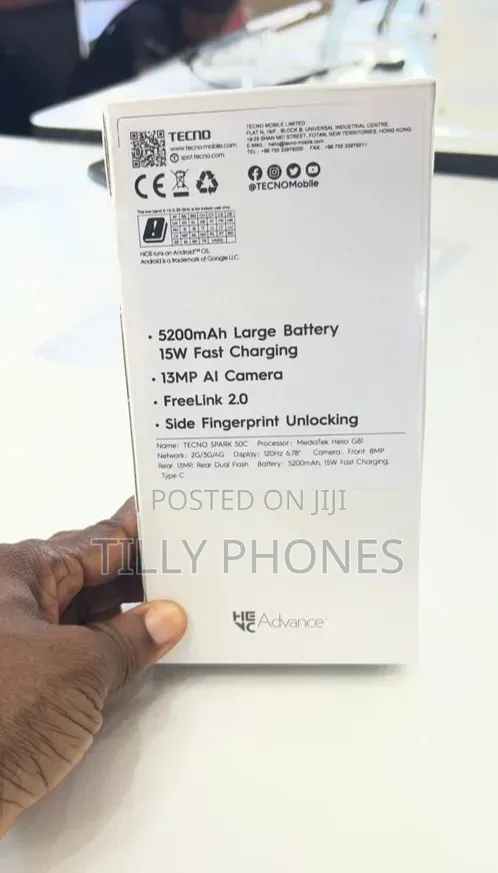 New Tecno Spark 50 128 GB Red