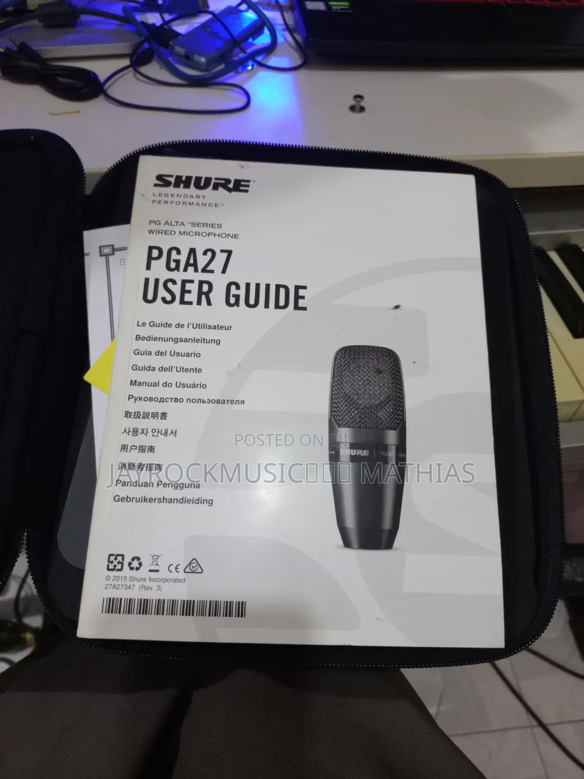 Shure PGA27 STUDIO Condenser Mic